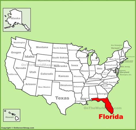 أين تقع ولاية فلوريدا