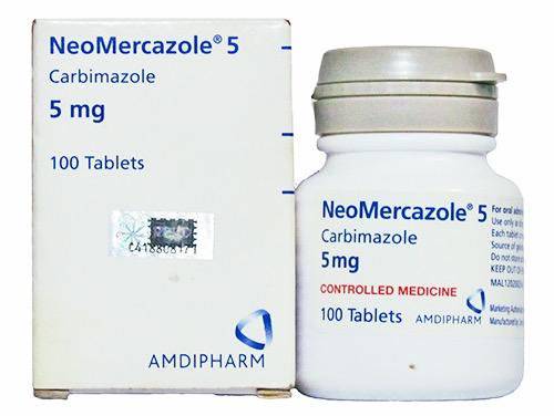 نيومير كازول Neomercazole لعلاج نشاط الغدة الدرقية