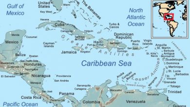 أين يقع البحر الكاريبي
