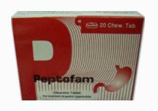 أقراص بيبتوفام (Peptofam) دواعي الاستعمال والاثار الجانبية